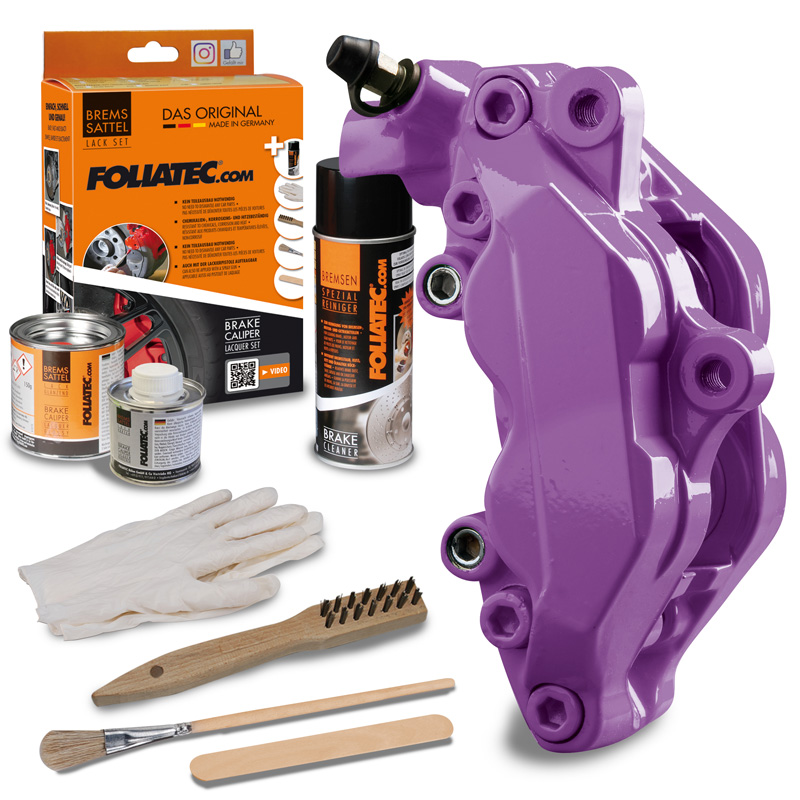 Foliatec Brake Caliper Lacquer Set - deep violet - 3 Components