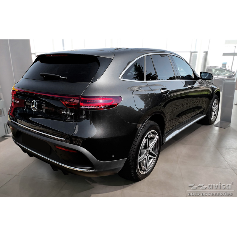 Stainless Steel Rear bumper protector  Mercedes EQC (N293) 2019- 'Ribs'