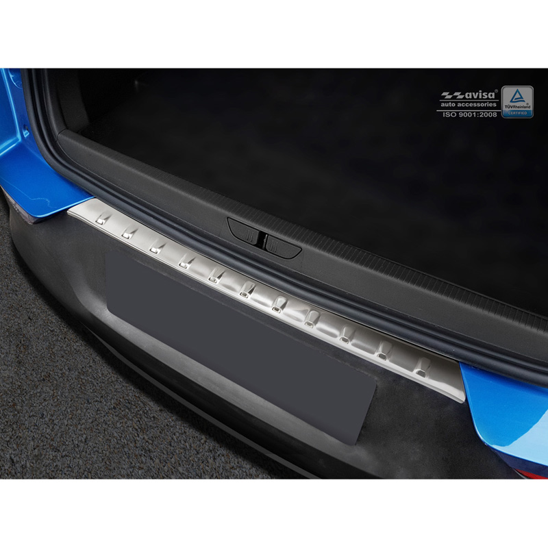 Stainless Steel Rear bumper protector  Opel Grandland X 2017-2021 'Ribs'