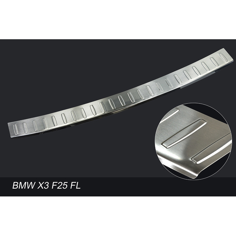 Stainless Steel Rear bumper protector  BMW X3 F25 Facelift 2014-2017
