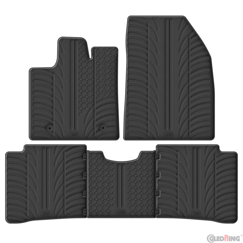 Gledring Rubber car mats set  BYD Atto 3 2022- (T profile 5-pieces)