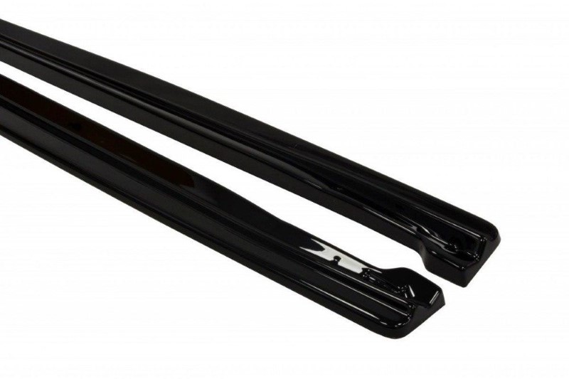 Zijskirts Diffusers Fiat Grande Punto Abarth Glanzend Zwart