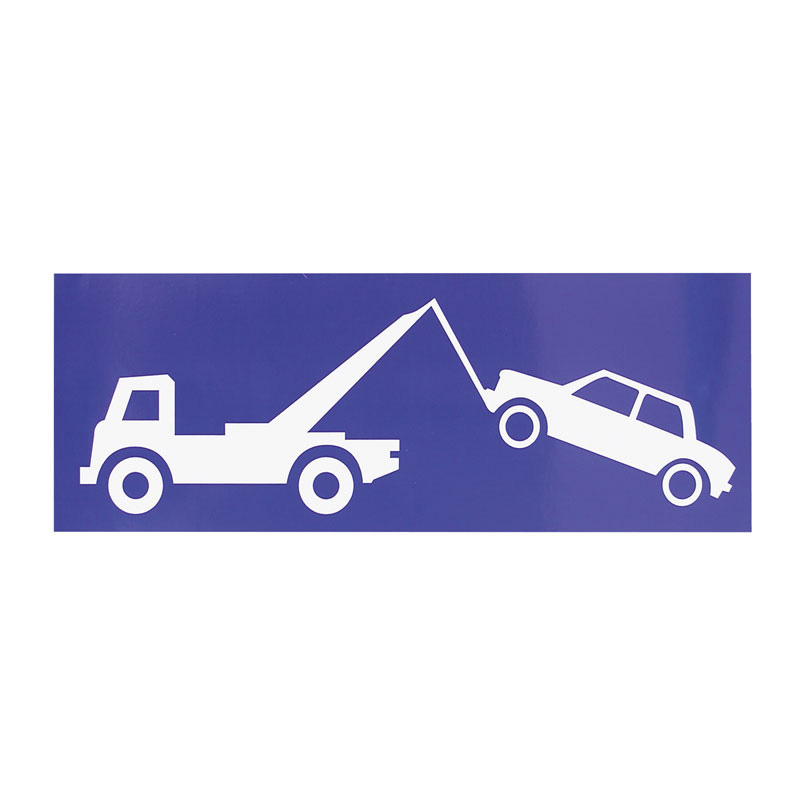 Carpoint Sticker Wegsleepregeling 33,5x14cm
