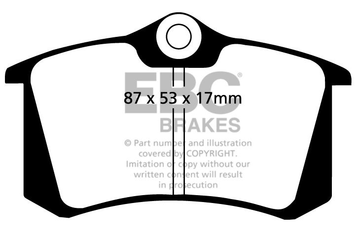 EBC Brakes VW Bora 1.9 TD (115) 98-2001 Remblokken achterzijde g