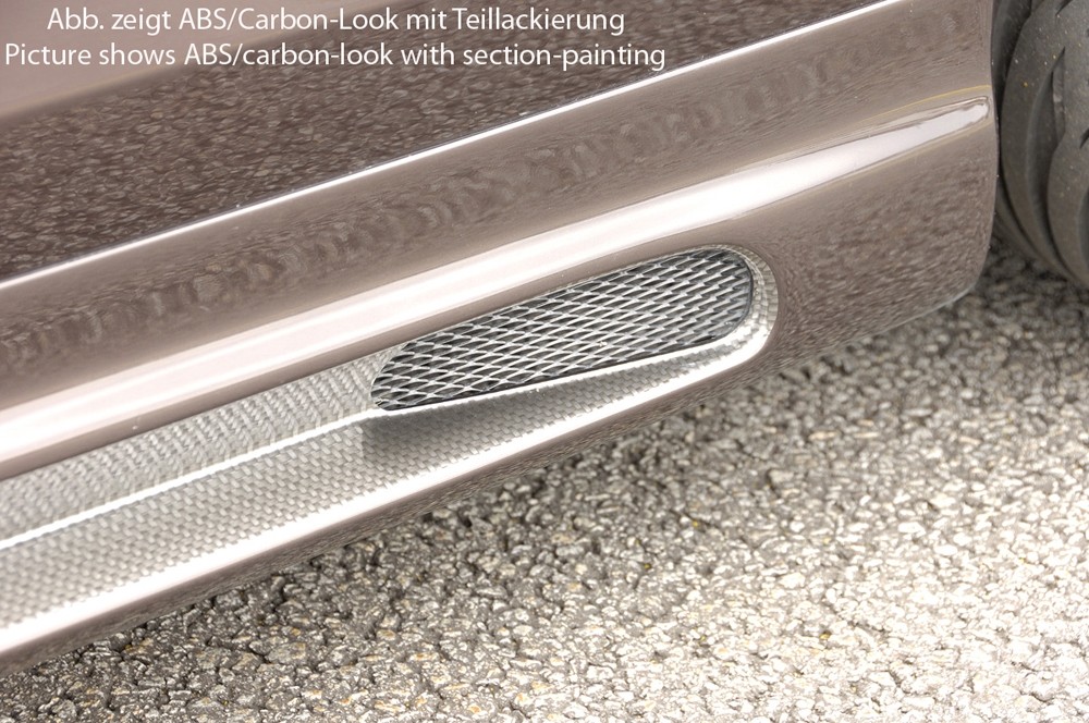 Zijskirts Carbon met schacht en uitsnede VW Eos Rieger
