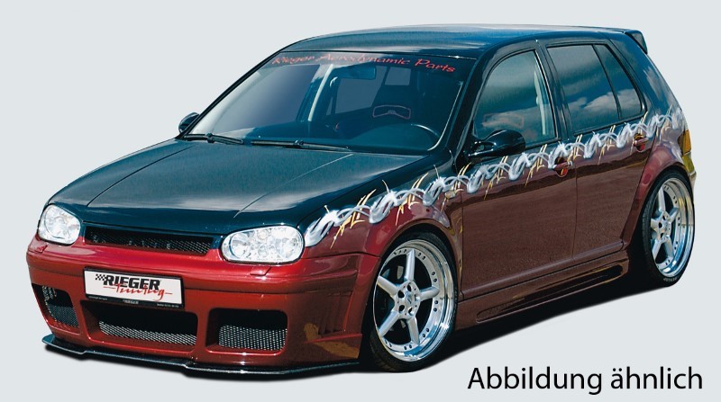 Spoilerzwaard gevormd Carbon voor Frontbumper RS-4-Look VW Golf