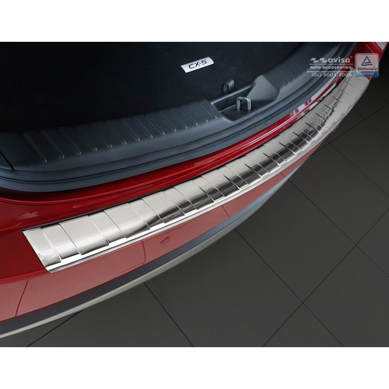 RVS Achterbumperprotector  Mazda CX-5 II 2017- incl. Facelift 'Ribs'