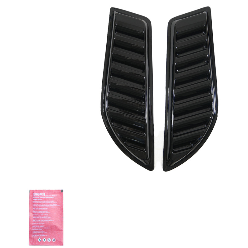 Set motorkapluchtinlaten Pick-Up 4x4 - Universeel - Glanzend zwart