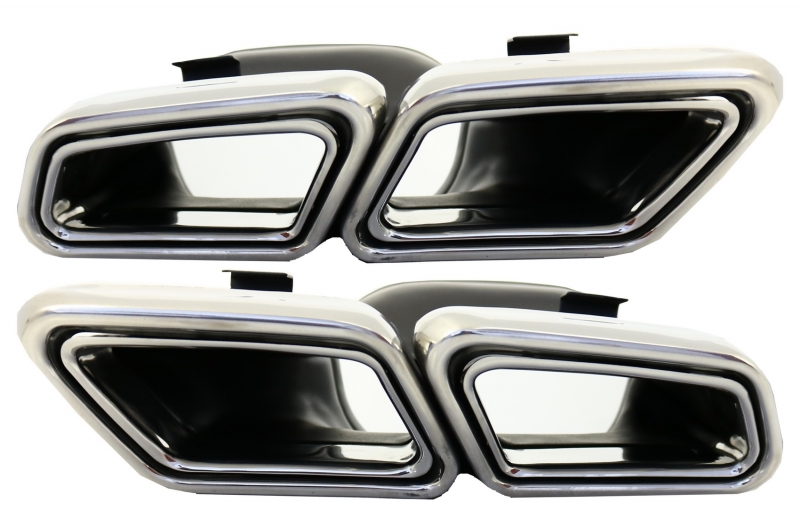 Exhaust Muffler Tips suitable for MERCEDES S-Class W222 E-Class W212 S212 Facelift CLS W218 SL-Class R231 E63 S63 SL65 A-Design