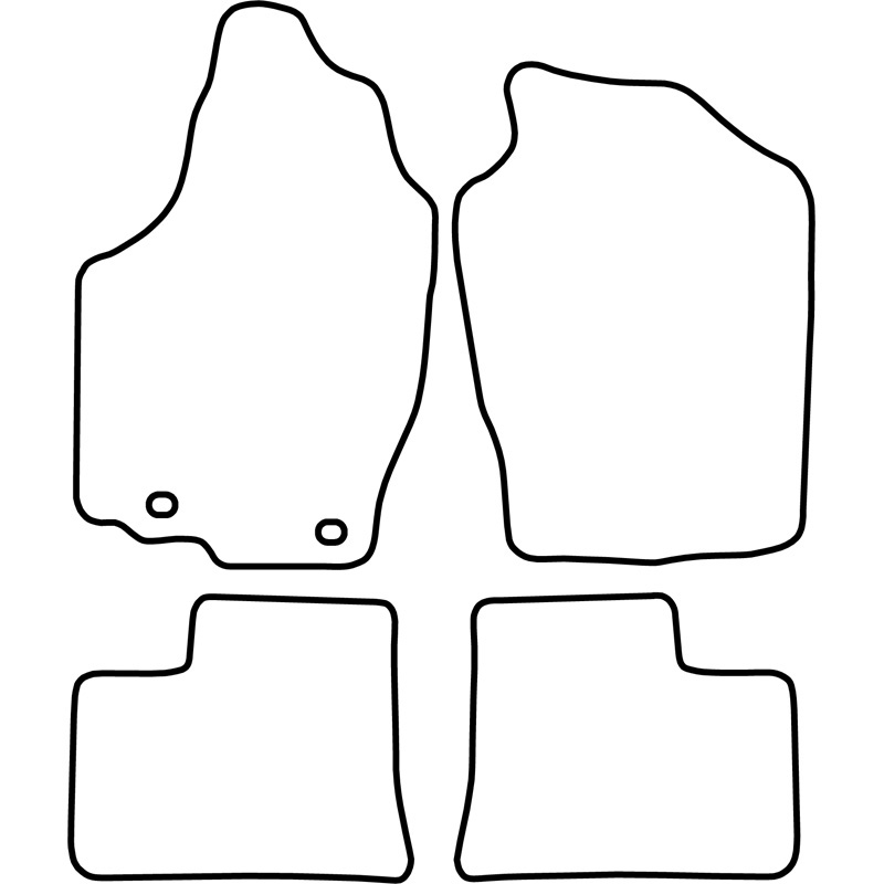 Set velour car mats  Suzuki Alto 2002-2009