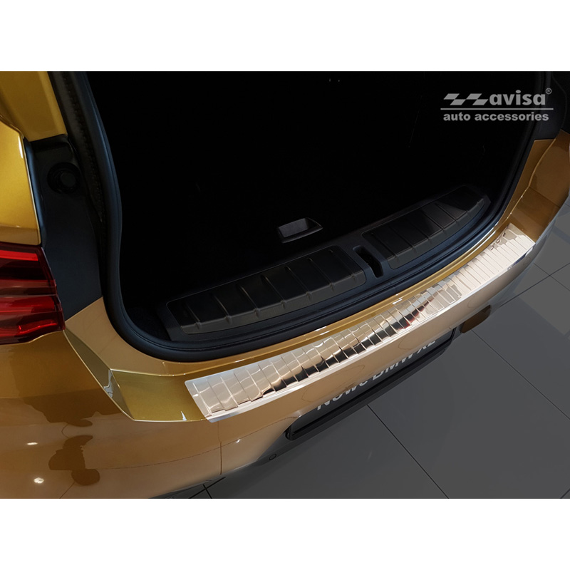 Stainless Steel Rear bumper protector  BMW X2 (F39) M-Package 2018-2023 'Ribs'