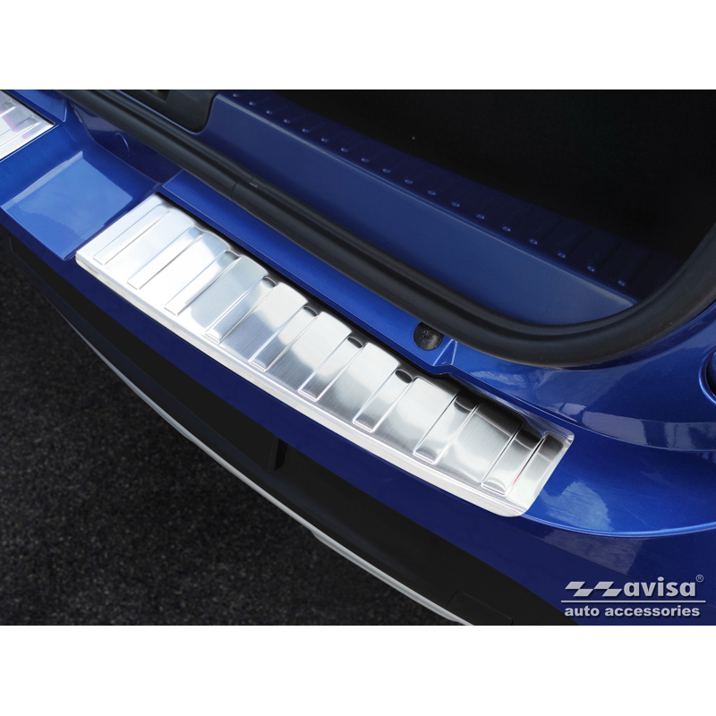 RVS Achterbumperprotector  Dacia Sandero III 2020-2022 & Facelift 2022- incl. Stepway 'Ribs' (2-delig)