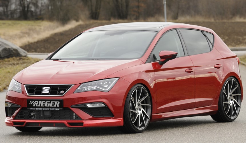 Voorspoilerlip Seat Leon FR/Cupra (5F) Rieger