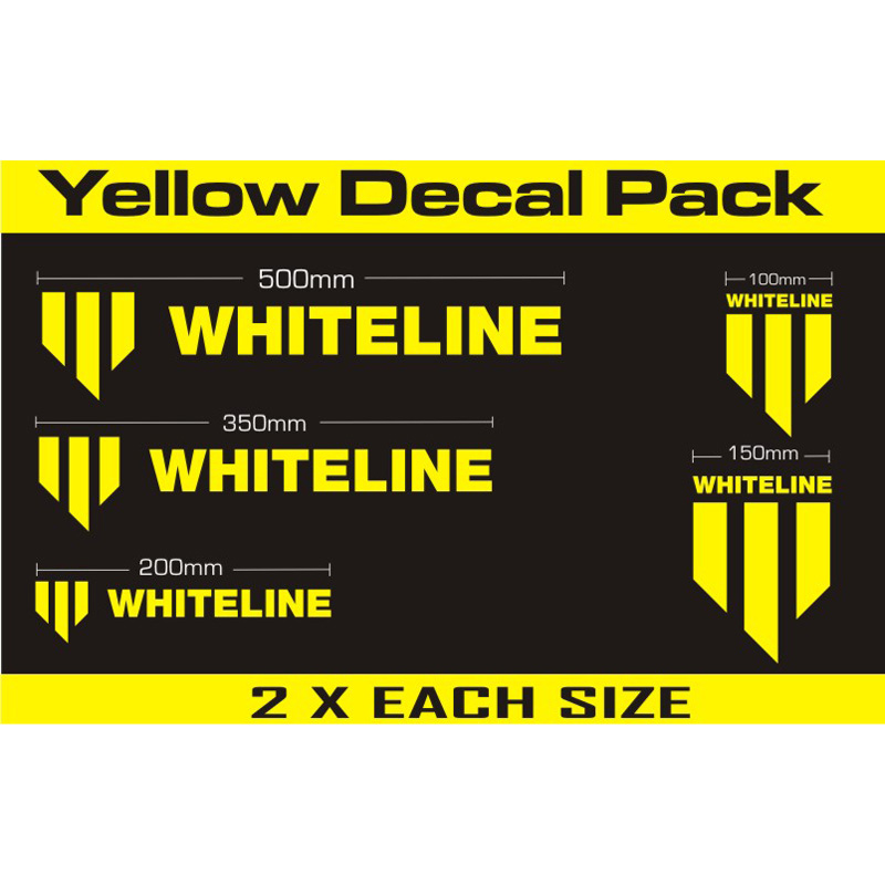 Whiteline Whiteline Decal Kits 10 Pk Yellow