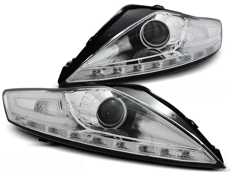 Koplampen Ford Mondeo 07.07-11.10 DRL-Look Chroom