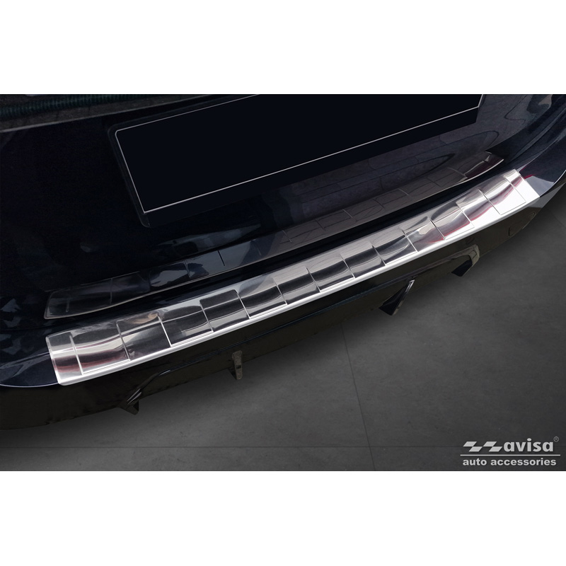 Stainless Steel Rear bumper protector  BMW 3 Series Touring (G21) Facelift 2022- with M-Package 'Ribs'