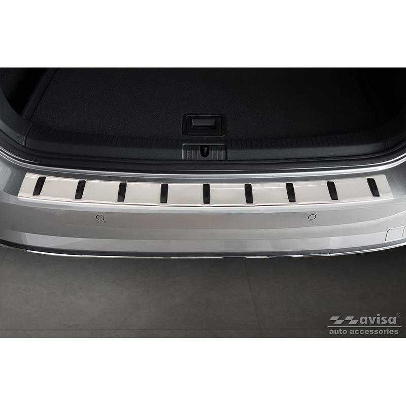 Stainless Steel Rear bumper protector  Volkswagen Golf VII Variant Facelift 2017-2019 (incl. R-Line & Alltrack) 'STRONG EDITION'