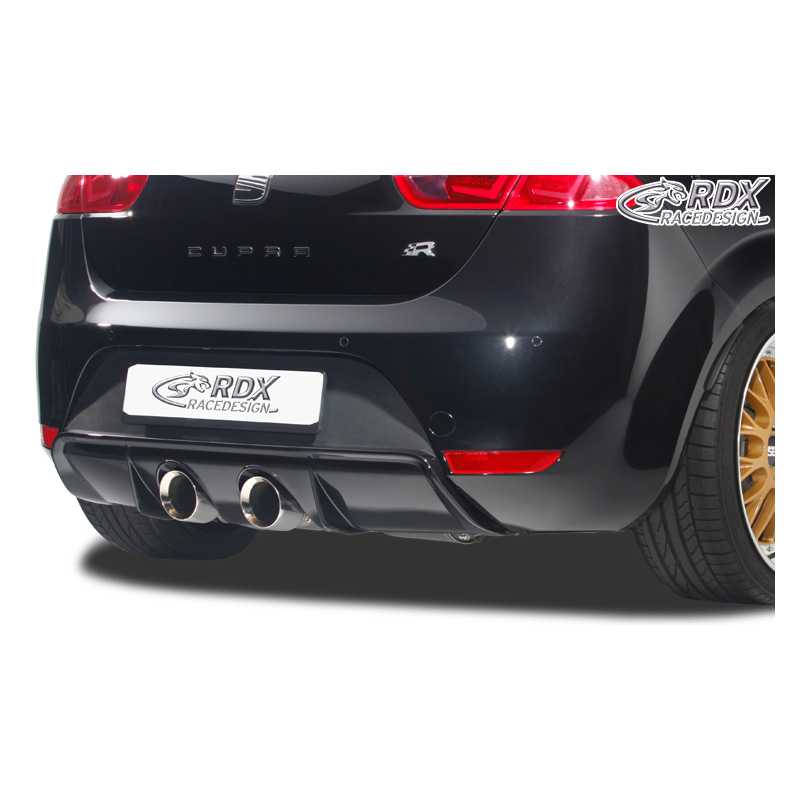 Rear bumper skirt 'Diffusor'  Seat Leon 1P FR/Cupra (exhaust center) (PUR)