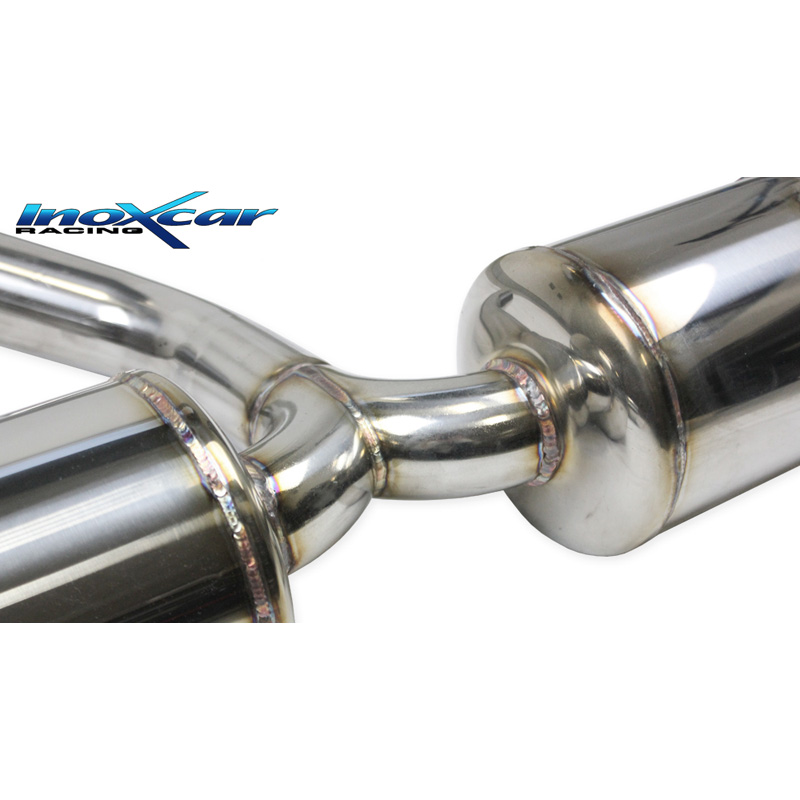 100% Inox Double Sport Exhaust  Toyota GR Yaris 1.6 (261HP) 2020- Ø65mm Left/Right 100mm Racing (TIG Welded)