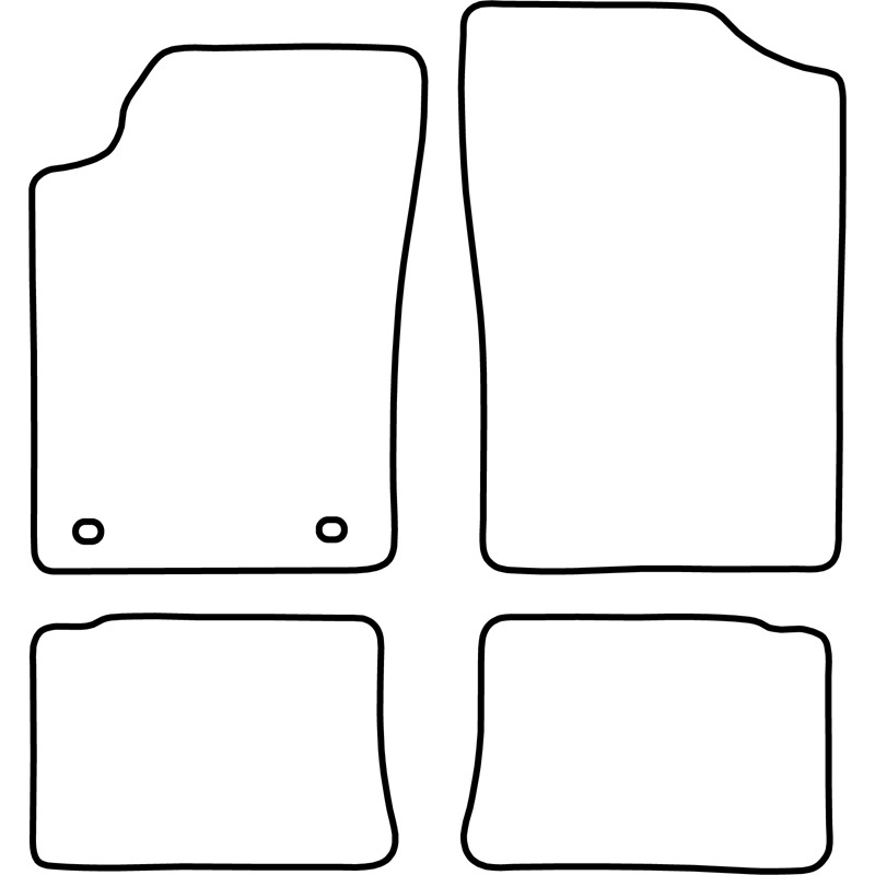 Set velour car mats  Peugeot 306 exkl. Convertible 1993-2003