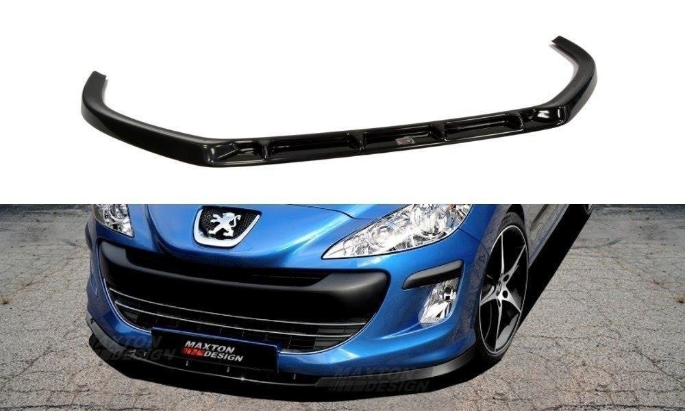 Voorspoiler Peugeot 308 07-11 Glans Zwart