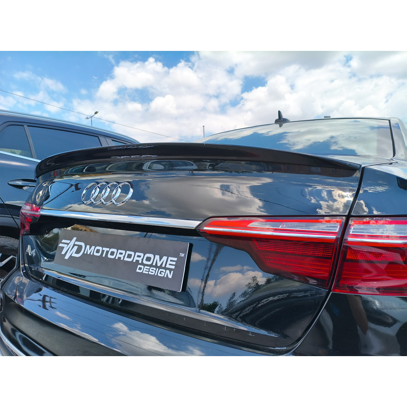 Motordrome Trunk spoiler lip  Audi A4 B9 Sedan 2015-2024 (PU)