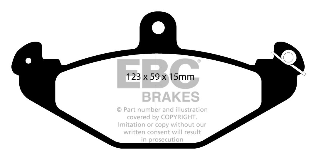 EBC Brakes LOTUS Elise 1.6 2010-.. Remblokken achterzijde