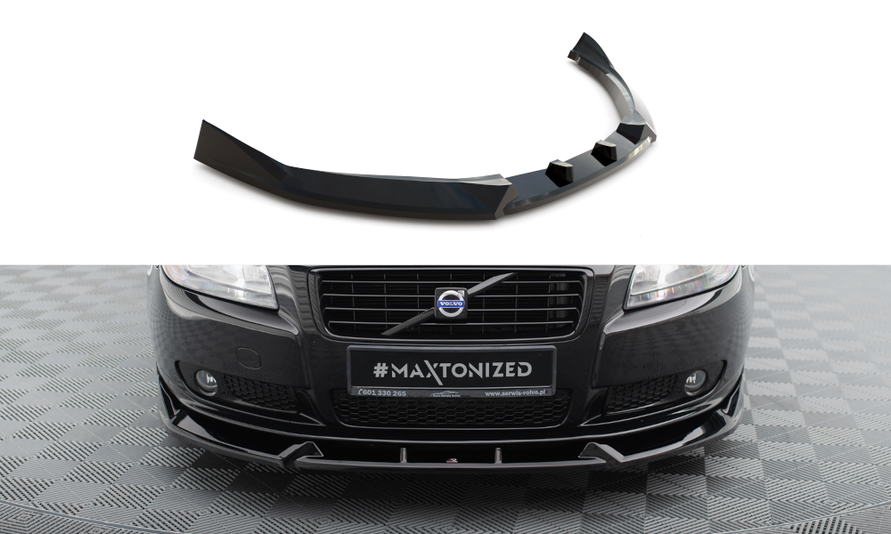 Voorspoiler Volvo S80 Maxton Glans Zwart