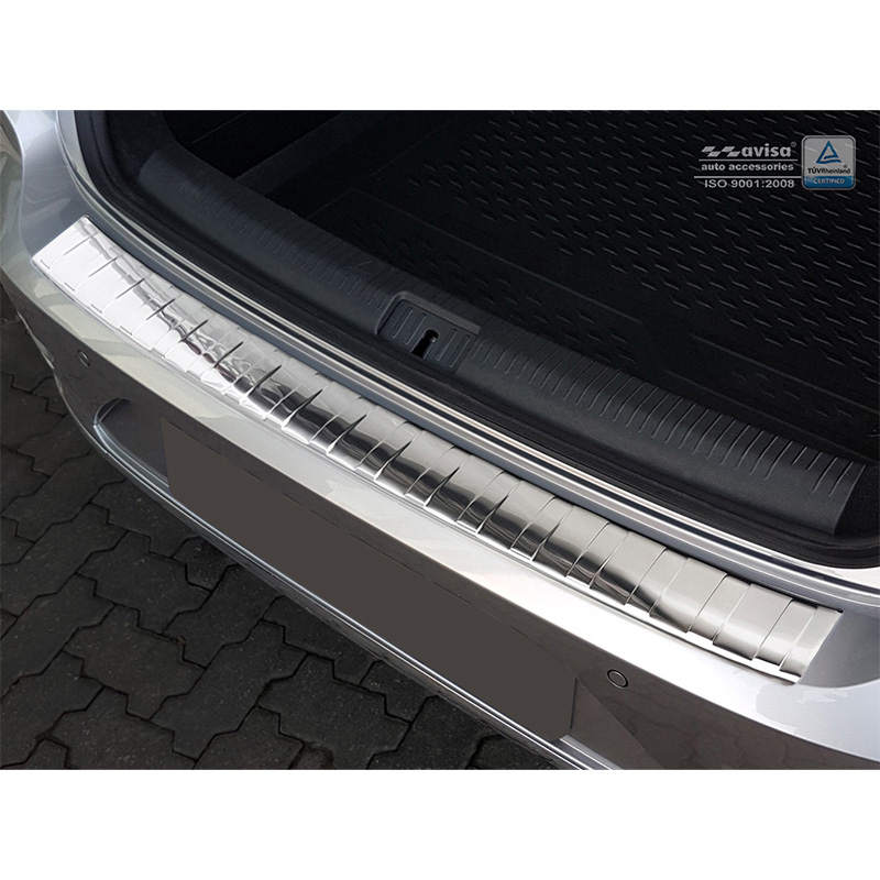 Stainless Steel Rear bumper protector  Volkswagen Arteon 2017- 'Ribs'
