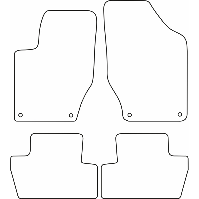 Automatten Velours  Peugeot 308 2007-2013