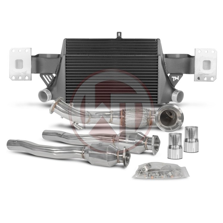 Audi TTRS + TTRS plus 8J upgrade 600PK+ Comp. Pakket: Intercooler EVO 3 + Downpipe incl kat.