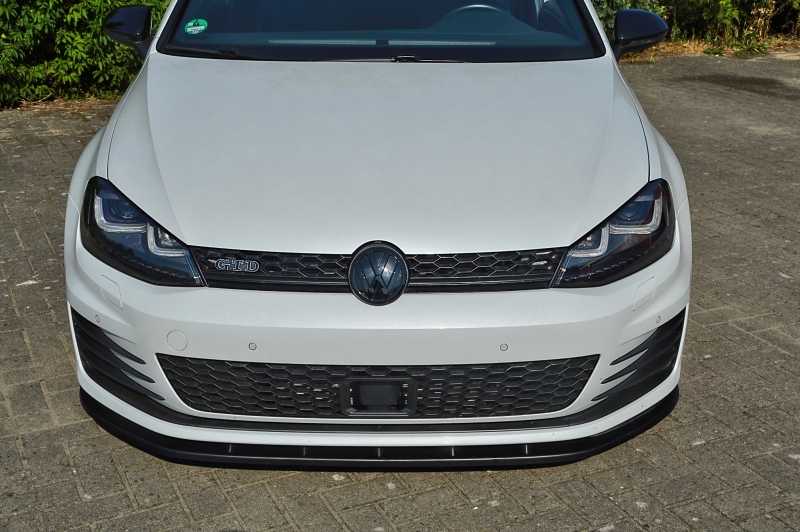 Voorspoiler Volkswagen Golf 7 GTI GTD 13-17 Glans Zwart