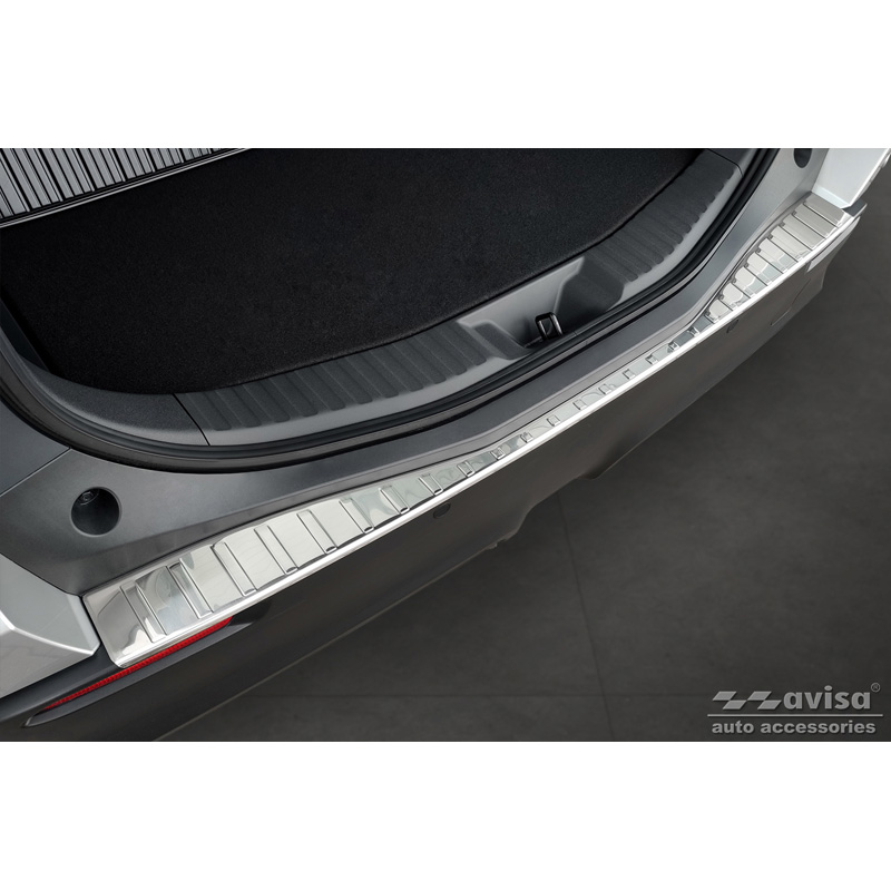 Stainless Steel Rear bumper protector  Toyota bZ4X 2021- & Subaru Solterra 2022- 'Ribs'