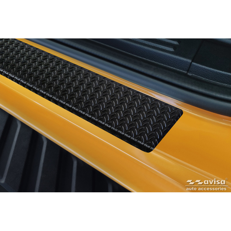 Aluminium Instaplijsten 'Riffled Plate'  Ford Ranger VI 2022- & Volkswagen Amarok II 2023- - 4-delig - Zwart