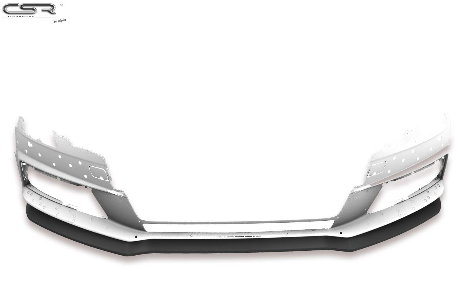 Voorspoiler Audi A4 B9 (type 8W) mat zwart