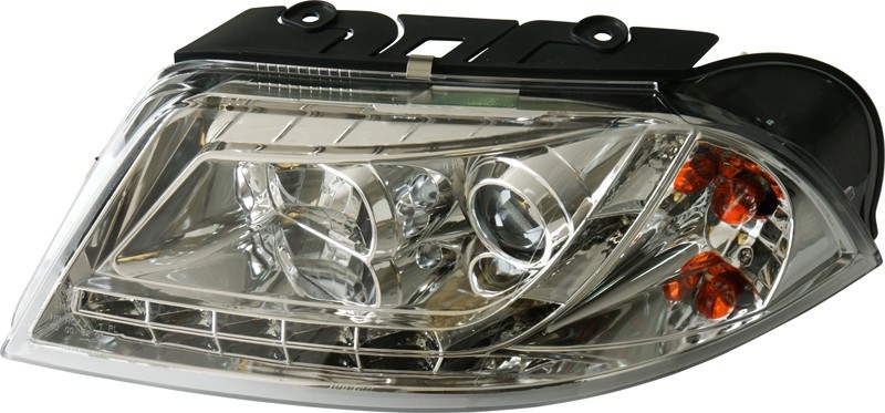 Koplampen VW Passat 3BG 01-04 chroom + Daytime Running