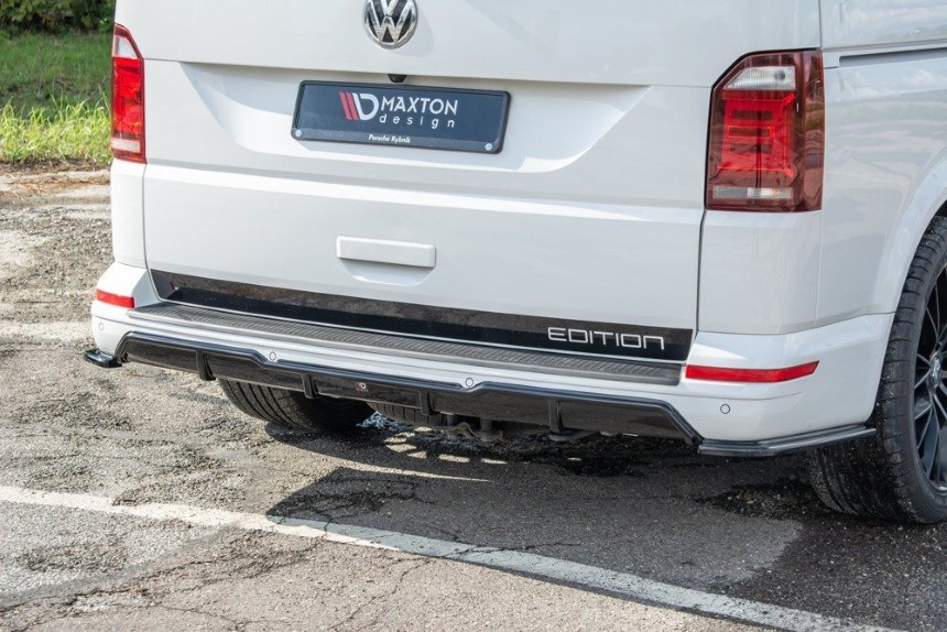 Achterbumper diffusor Volkswagen T6 Bus Glans Zwart