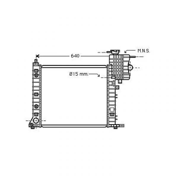 Radiator VITO/V-KLASSE 99->> A+AC 108-112 CDI + V-KLASSE CDI