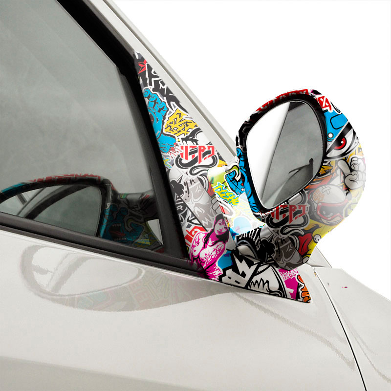 Stickerbomb Folie - Graffiti design 1 - Rolle 60x200cm - Selbstklekend
