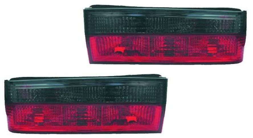 Achterlichten BMW E30 83-87 helder rood/zwart