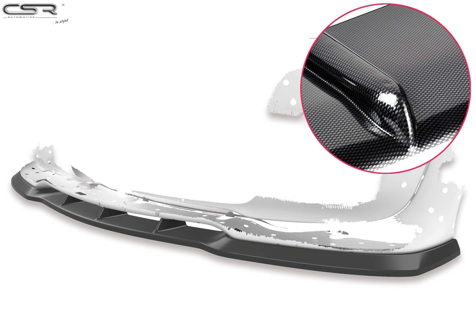 Voorspoiler Mini R56 John Cooper Works ABS Carbon
