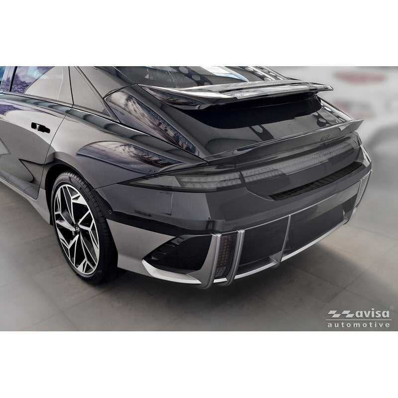 Avisa Stainless Steel Rear Bumper Protector  Hyundai Ioniq 6 2022- - Black