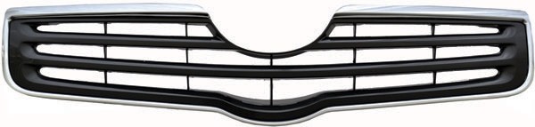 Radiator Grill AVENSIS, 07-08 Chroom/ZWART