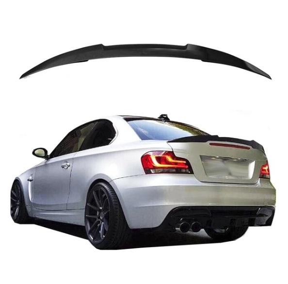 Achterklep spoiler BMW E82 / E88 Matt Zwart