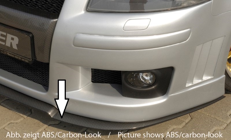 Spoilerzwaard front Voorspoiler Audi A3 8P ABS Rieger