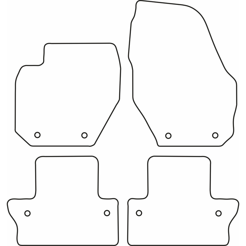 Automatten Velours  Volvo S60/V60 2010-2018 & Polestar 1 2018-