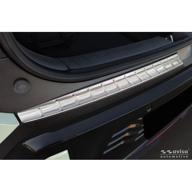 Avisa Stainless Steel Rear Bumper Protector  KIA EV3 GT 2024- - Silver - 2-pieces
