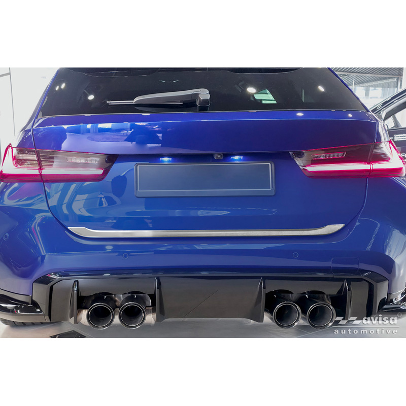 Avisa Geborsteld RVS Kofferbak Sierlijst  BMW 3-Serie Touring (G21) M-Sport Facelift 2022-