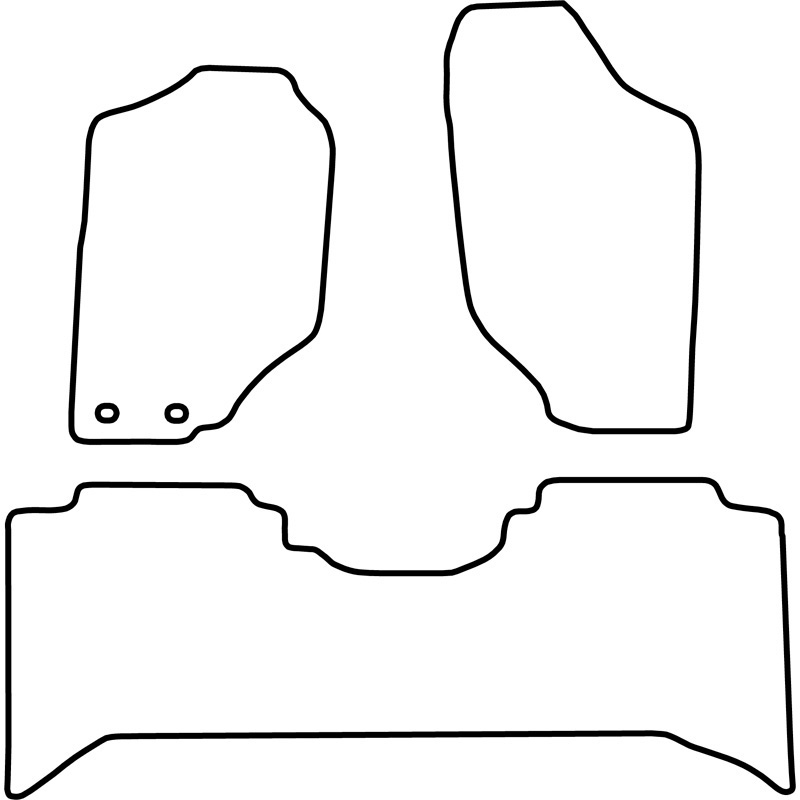 Set velour car mats  Opel Frontera 1998-2004