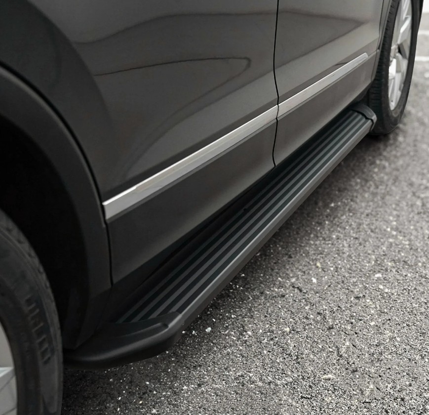 Treeplanken voor Mercedes M-Klasse W163 98-05 aluminium zwart